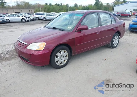2002 Honda Civic Ex из США, поврежденный, VIN 2HGES26772H557066